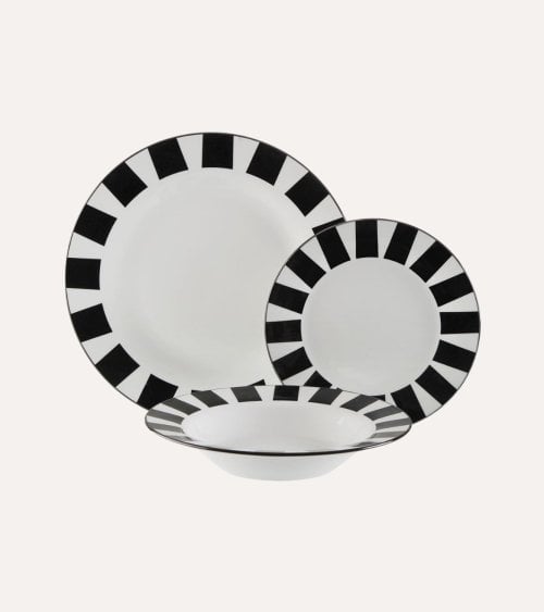 Vajilla de 18 Piezas Sasha de Porcelana