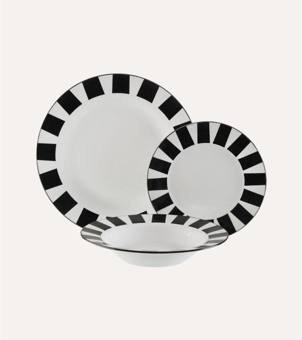 Vajilla de 18 Piezas Sasha de Porcelana