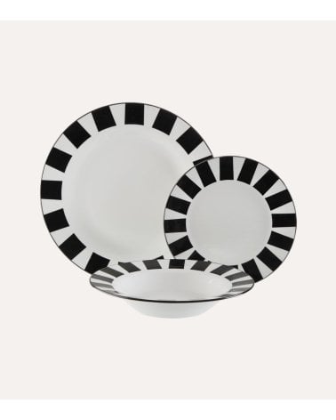 Vajilla de 18 Piezas Sasha de Porcelana