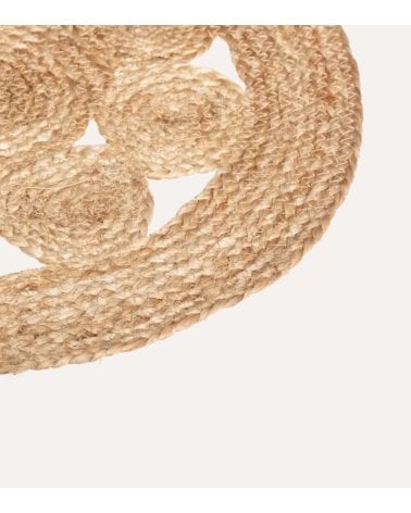 Mantel Individual Flor de Yute Tejido