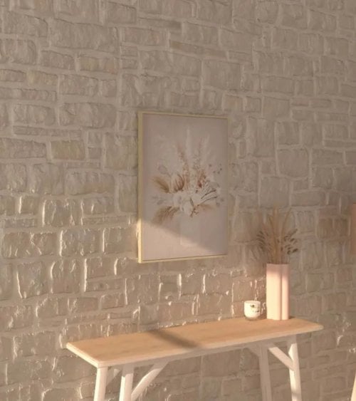 Cuadro Lienzo Jarrón de Pampas Tida de MDF