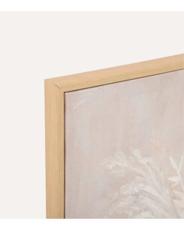 Cuadro Lienzo Jarrón de Pampas Tida de MDF