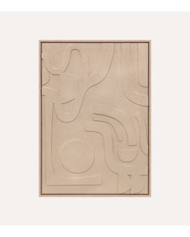 Cuadro Abstracto Azra con Relieve de MDF