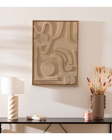 Cuadro Abstracto Azra con Relieve de MDF