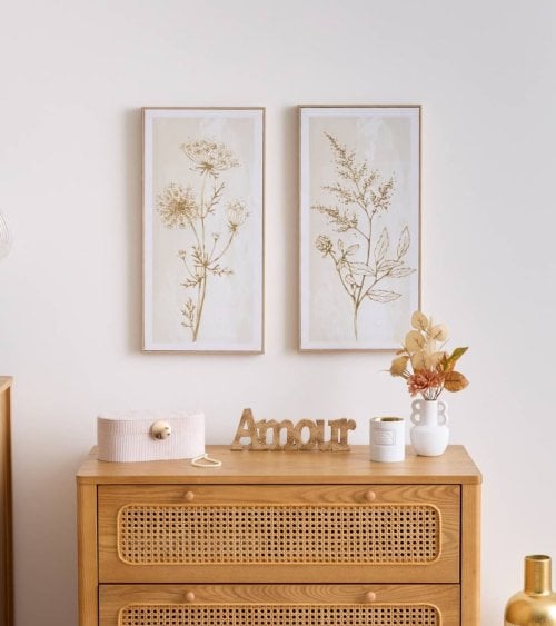 Cuadro Lienzo Flor Silvestre Beryl de MDF