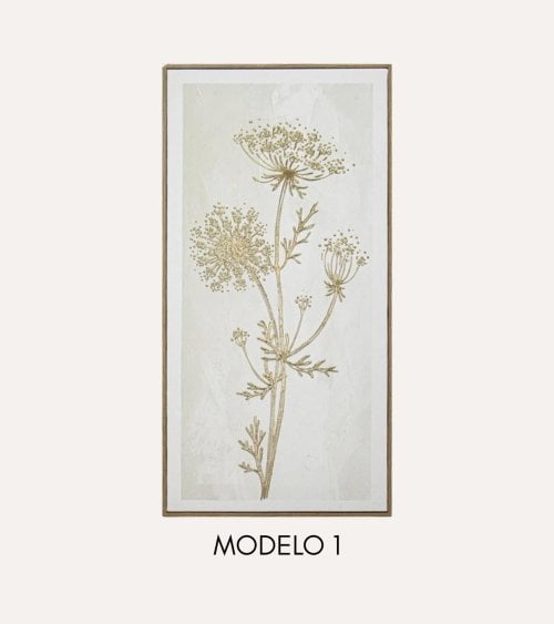 Cuadro Lienzo Flor Silvestre Beryl de MDF