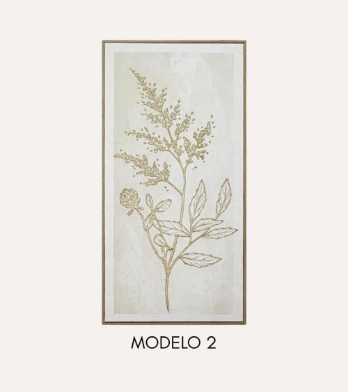 Cuadro Lienzo Flor Silvestre Beryl de MDF