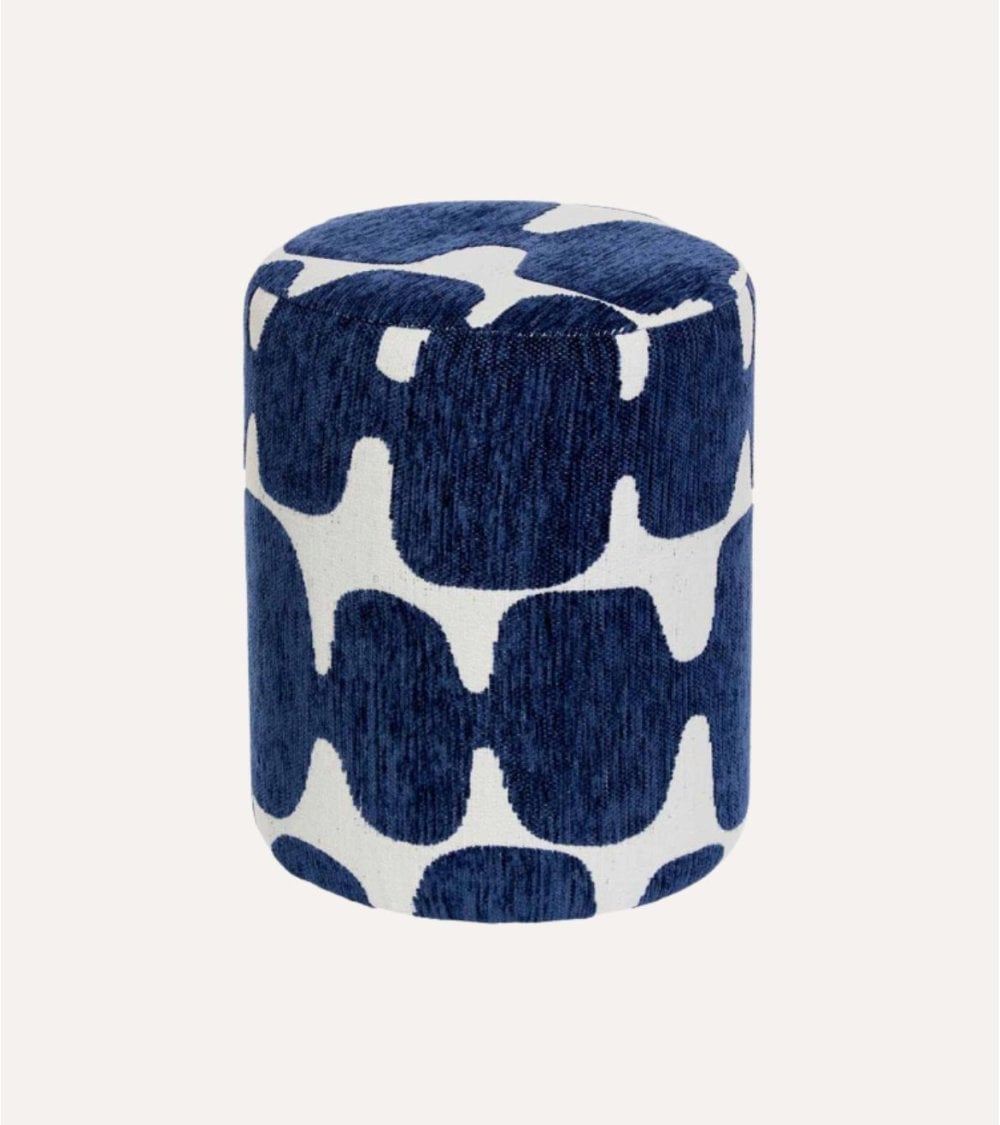 Puff Arty con Figuras Abstractas de Poliéster