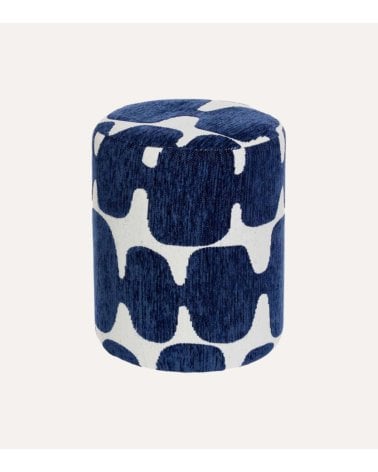 Puff Arty con Figuras Abstractas de Poliéster