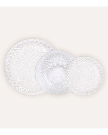 Vajilla de 18 Piezas Diamond de Vidrio