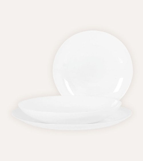 Vajilla de 18 Piezas Whom de Vidrio Opal