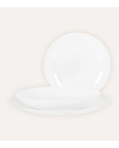 Vajilla de 18 Piezas Whom de Vidrio Opal