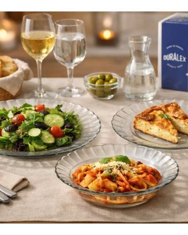 Vajilla de 12 Piezas Transparente Picardie de Duralex