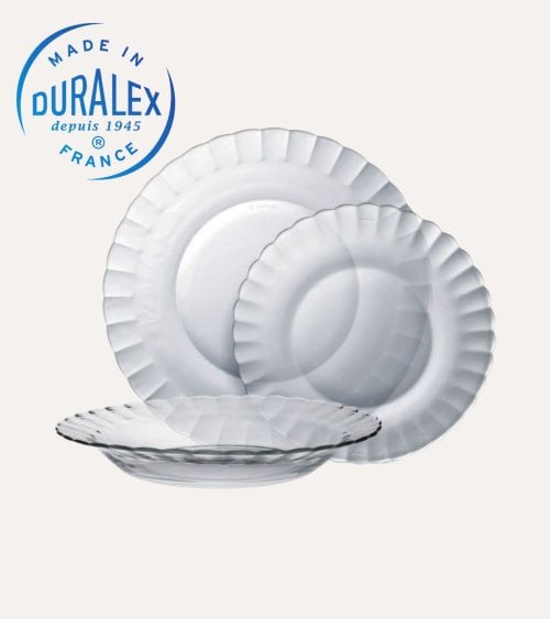 Vajilla de 12 Piezas Transparente Picardie de Duralex
