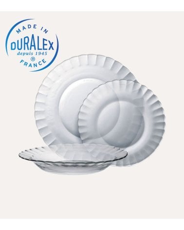 Vajilla de 12 Piezas Transparente Picardie de Duralex