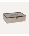 Caja de Té Dales de Madera y Vidrio