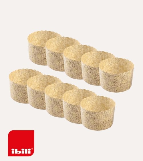 Set de 10 Moldes Mini de Panetone Desechables