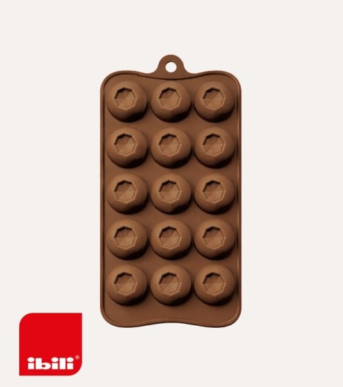 Molde para Bombones de Chocolate Diamante de Silicona