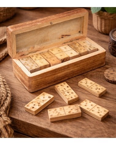 Dominó Decorativo de Madera de Mango