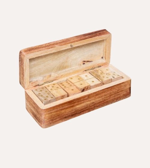 Dominó Decorativo de Madera de Mango