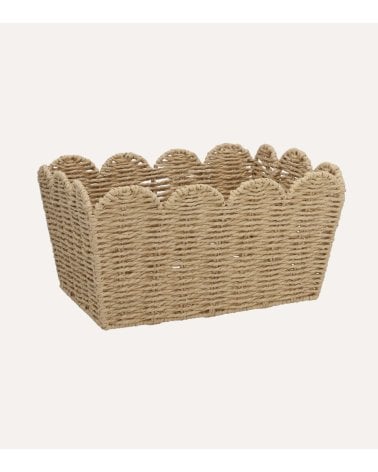 Cesta Eloisa de Papel Tejido