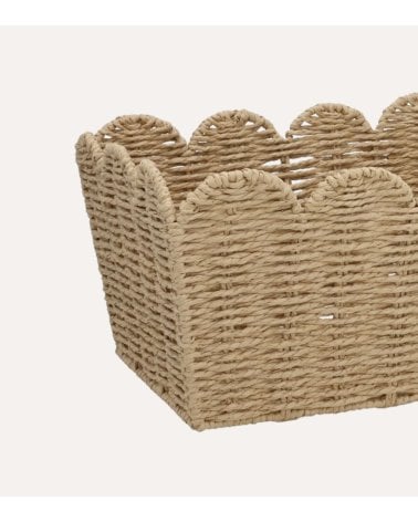 Cesta Eloisa de Papel Tejido