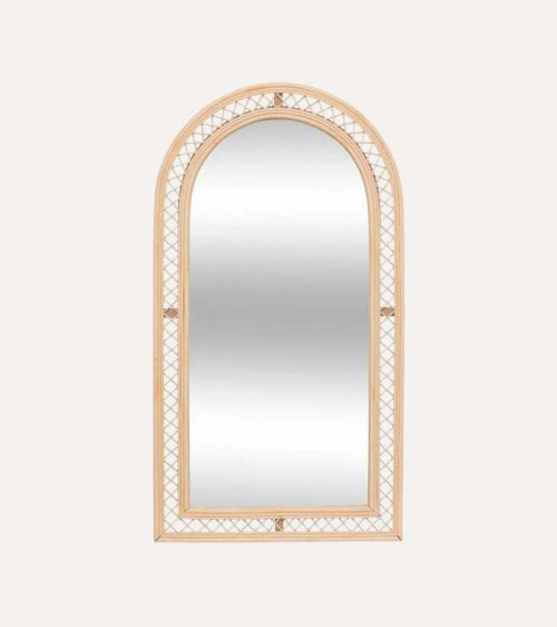 Espejo Estilo Arco Anahí de Ratán