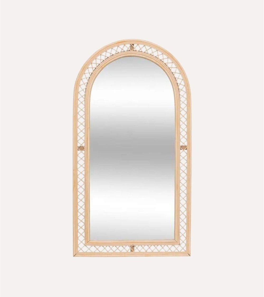 Espejo Estilo Arco Anahí de Ratán
