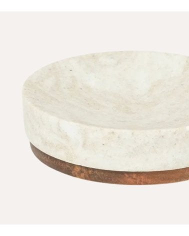 Jabonera Come de Efecto Mármol de Poliresina