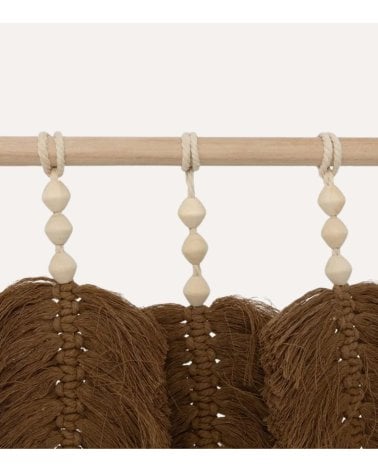 Decoración de Pared Colgante de Hojas Odina de Madera Paulownia