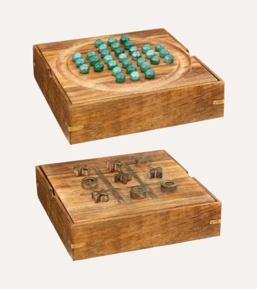 Caja Multijuego Inés con Cartas, Dominó, Canicas y Dados