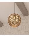 Lámpara Colgante Rana de Junco Natural
