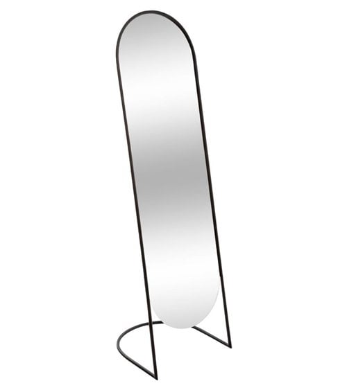 Espejo de Pie con Marco en Hierro Negro