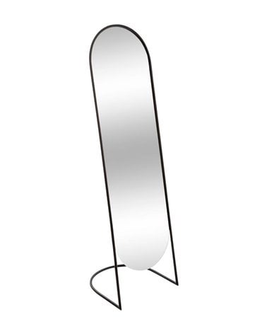 Espejo de Pie con Marco en Hierro Negro