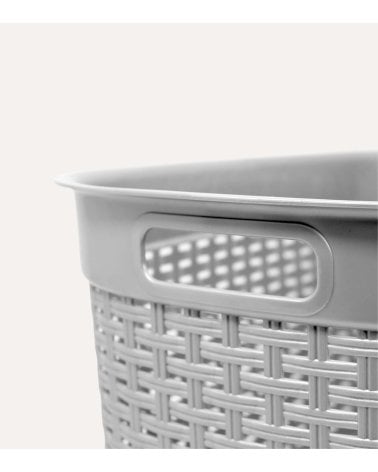 Cesta para Colada Rattan Line de Plástico