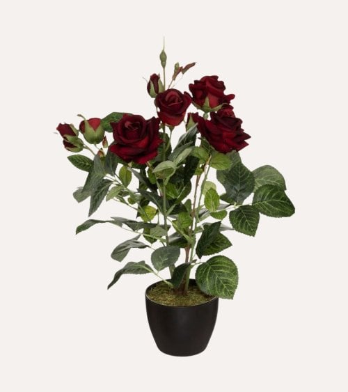 Rosal Decorativo Efecto Terciopelo de PP
