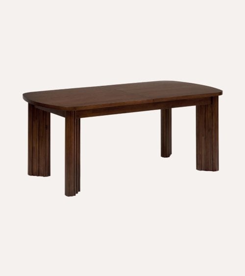 Mesa Extensible Rikaya de Madera de Acacia y MDF
