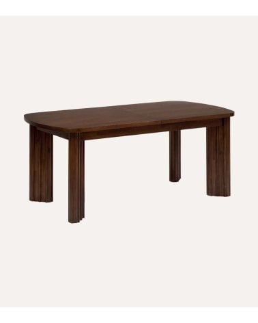 Mesa Extensible Rikaya de Madera de Acacia y MDF