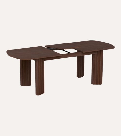 Mesa Extensible Rikaya de Madera de Acacia y MDF