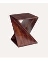 Mesa Auxiliar Rikaya de Madera de Acacia y MDF