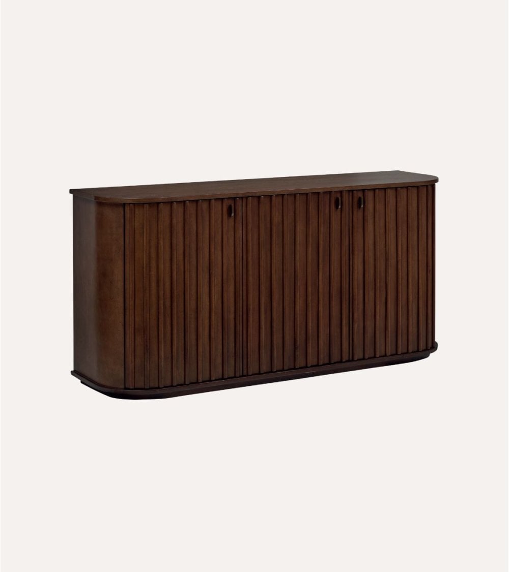 Aparador Rikaya con 3 Puertas de Madera de Acacia y MDF