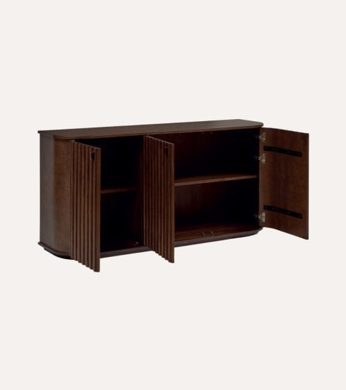 Aparador Rikaya con 3 Puertas de Madera de Acacia y MDF