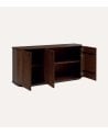 Aparador Rikaya con 3 Puertas de Madera de Acacia y MDF
