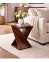 Mesa Auxiliar Rikaya de Madera de Acacia y MDF