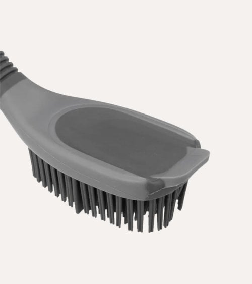 Cepillo para Vajilla Silver Clean de Goma y Acero Inoxidable