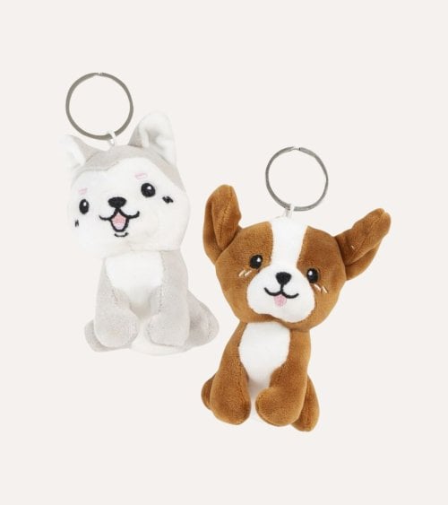 Llavero Peluche de Perro de Poliéster