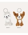 Llavero Peluche de Perro de Poliéster