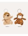 Llavero Peluche de León o Tigre de Poliéster