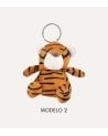 Llavero Peluche de León o Tigre de Poliéster