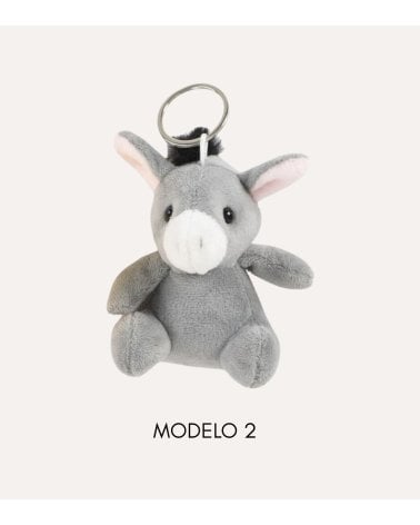 Llavero Peluche de Pollito o Burro de Poliéster